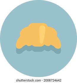 Fresh croissant, illustration, vector on a white background.