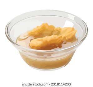 Fresh crunchy snack in glass jar icon isolated