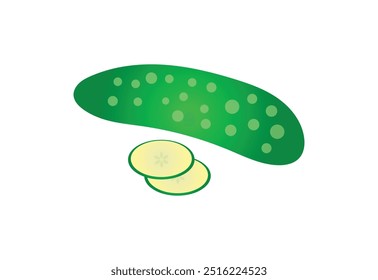 Fresh Cucumber logo design, Vetor design Conceito