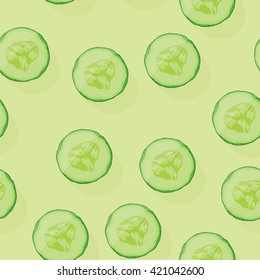 Fresh Cucumber Seamless Pattern
