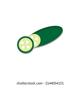 vector libre de huerto de pepino fresco