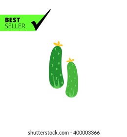 Fresh cucumbers icon