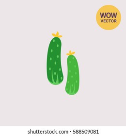 Fresh cucumbers icon