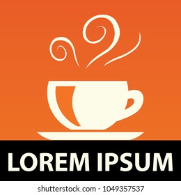 fresh cup of coffee, logo