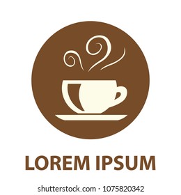 fresh cup of coffee, logo