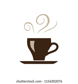 fresh cup of coffee, logo icon