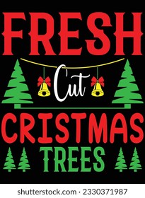 Fresh cut christmas trees EPS file for cutting machine. You can edit and print this vector art with EPS editor.