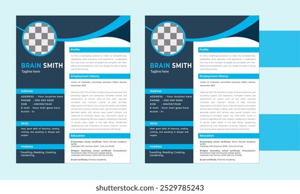 Fresh cv design templates. Clean and modern resume, cover letter business layout job applications. 