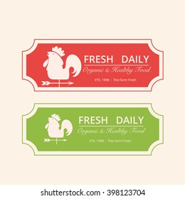 Fresh Daily logo,Farm logo, Vector logo template