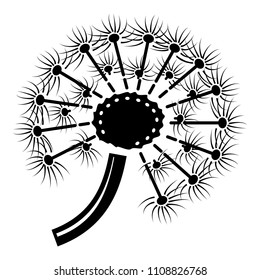 Fresh dandelion icon. Simple illustration of fresh dandelion vector icon for web design isolated on white background