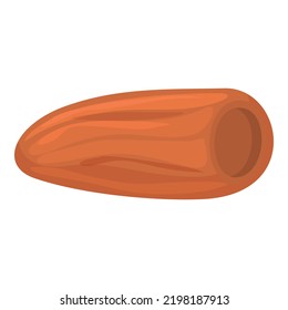 Vector de dibujos animados con icono de dátiles recién hechos. Comida de palma. Semilla árabe