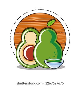 fresh and delicious avocado