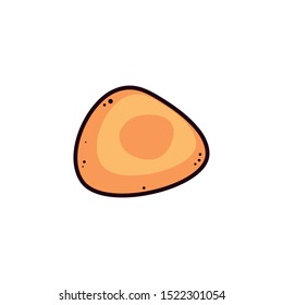 fresh and delicious bagel bread vector illustration design