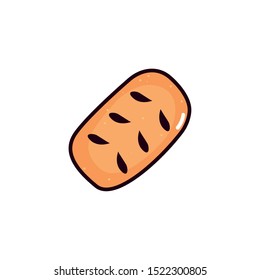 fresh and delicious bakery bread vector illustration design