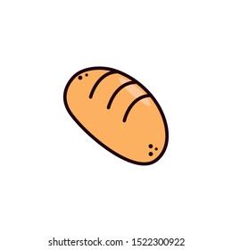 fresh and delicious bakery bread vector illustration design