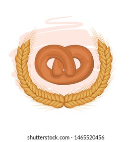 fresh and delicious bread pretzel
