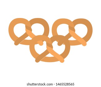 fresh and delicious bread pretzel