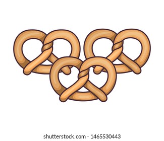 fresh and delicious bread pretzel