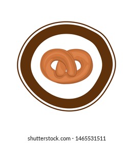 fresh and delicious bread pretzel