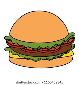 fresh and delicious burger