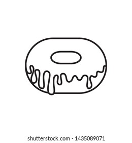 fresh and delicious donut isolated icon