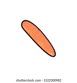 fresh and delicious french bread vector illustration design