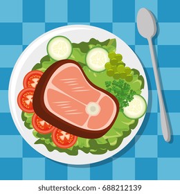 fresh and delicious lunch
