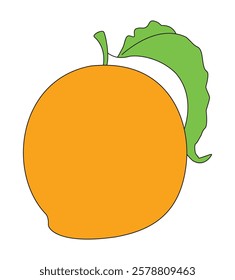 Fresh and delicious mangoes vector