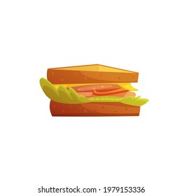 fresh and delicious sandwish. vector 