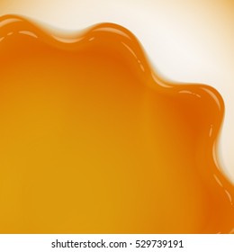 Fresh delicious vector orange jelly or jam illustration
