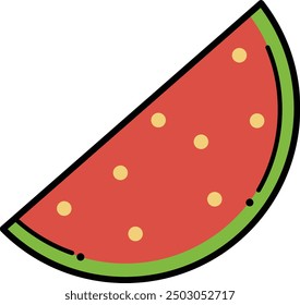 Fresh and Delicious Watermelon Slices with Fresh Red Color