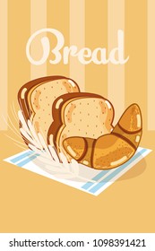 Fresh and delicious wheat breads