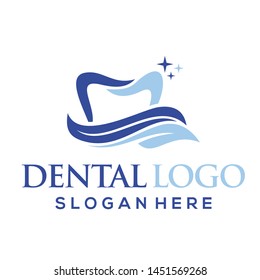 fresh dental, dental logo vector inspiration