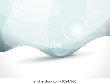 Fresh design idea with shining element