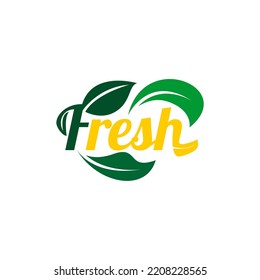 Fresh Design Typography Fresh Logo Suitable Stock Vector (Royalty Free ...