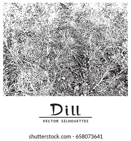 Fresh Dill. Vector Engraving Illustration of a Herb on a White Background.
The result of black and white auto-trace adapted for easy use.