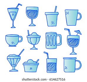 fresh drink doodle set