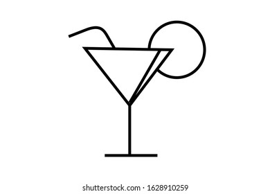 Fresh drink lemonade glass of smoothie diet beverage cocktail vector illustration