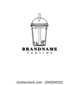 fresh drink logo template icon design black modern isolated vector