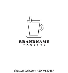 fresh drink logo template icon design modern isolated vector illustration