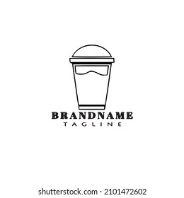 fresh drink logo template icon design. modern isolated vector illustration