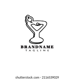 fresh drink logo template icon design black modern isolated vector