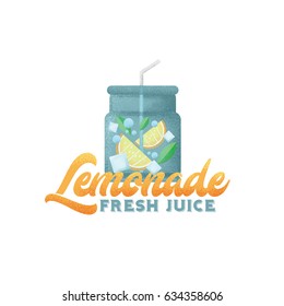 Fresh Drink Logo Vector Isolated on White Background