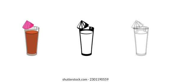fresh drink vector type icon