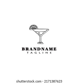 fresh drinks cartoon logo cute icon design black modern isolated vector illustration