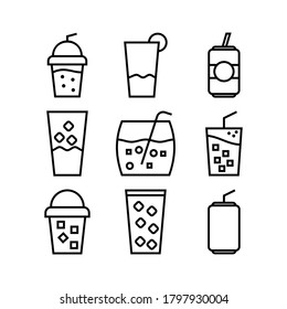 Fresh drinks icon or logo isolated sign symbol vector illustration - Collection of high quality black style vector icons
