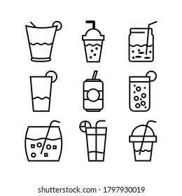 Fresh drinks icon or logo isolated sign symbol vector illustration - Collection of high quality black style vector icons

