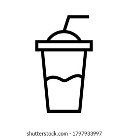 Fresh drinks icon or logo isolated sign symbol vector illustration - high quality black style vector icons
