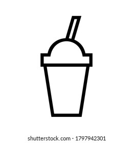 Fresh drinks icon or logo isolated sign symbol vector illustration - high quality black style vector icons
