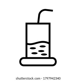 Fresh drinks icon or logo isolated sign symbol vector illustration - high quality black style vector icons
